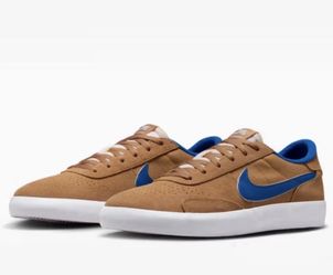 Size 7 Nike Heritage Vulc SB Flax Team Royal