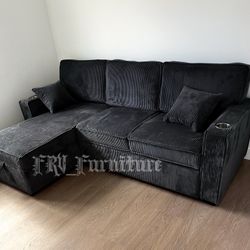 New Black Sofa 