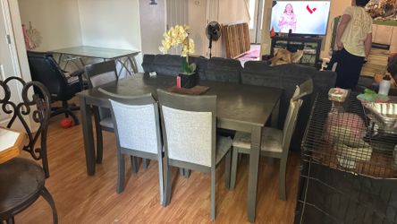 Free table with 4 chairs and a bench