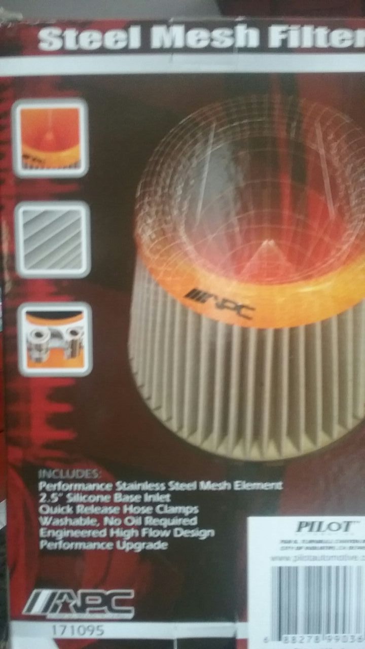 Cone mesh air filter NEW IN BOX