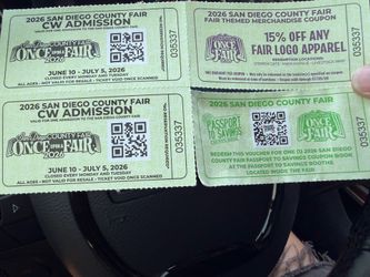 NEW DELMAR FAIR TICKETS