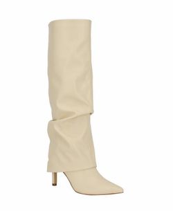 GUESS cream slouchy stiletto boots