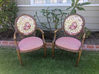 Pair of whimsical vintage chairs