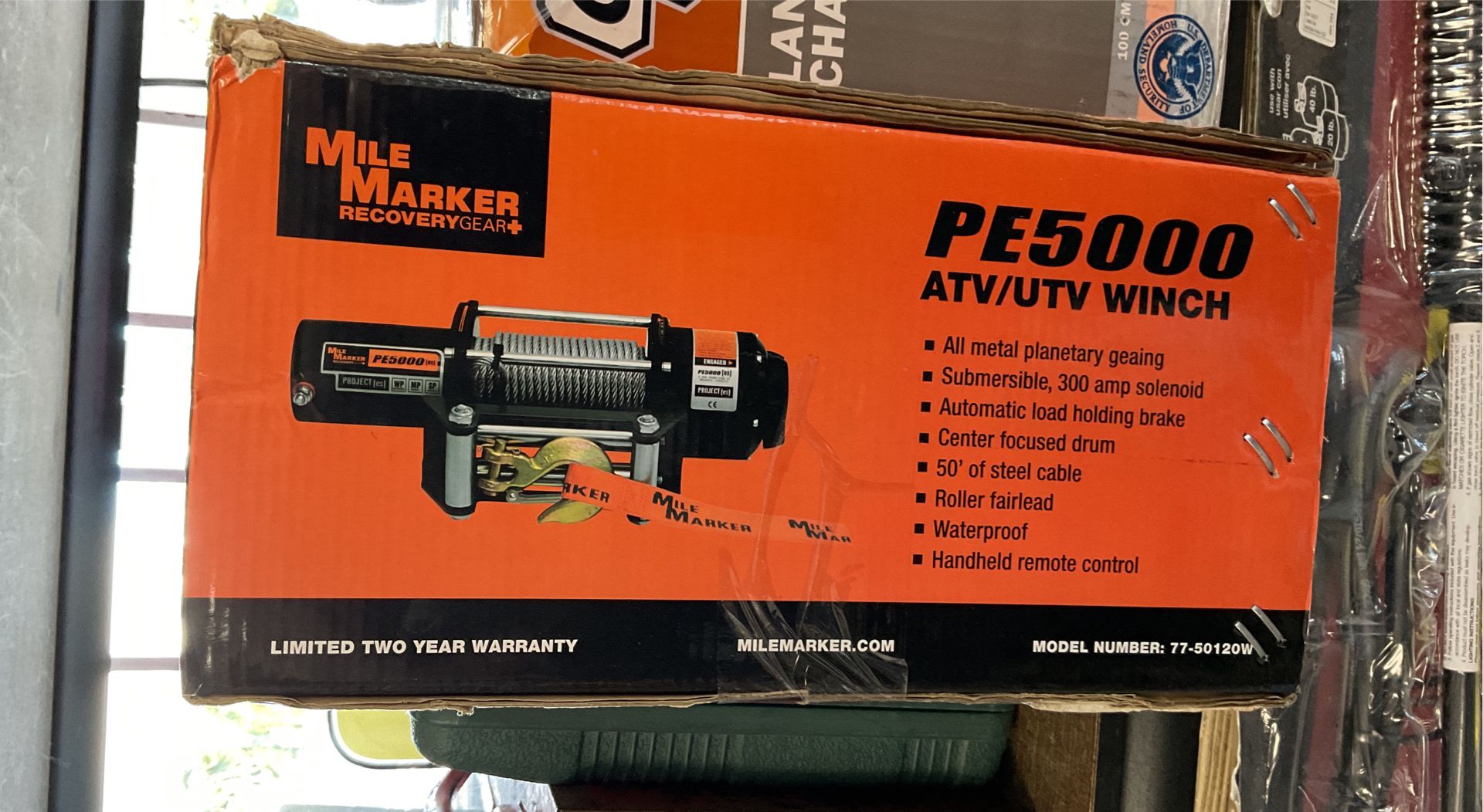 Mile Marker Recovery Gear PE5000 ATV/UTV Winch