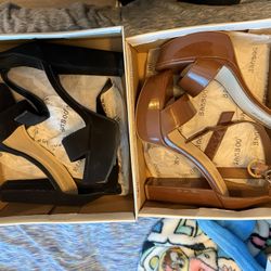 Brown And Black Heels 