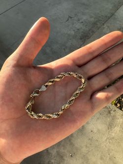 10K Gold Rope Bracelet