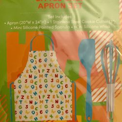 Kids Apron and Baking Tools Set NEW