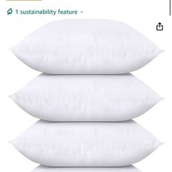 Utopia Bedding Throw Pillows (Set of 4, White), 20 x 20 Inches Pillows for Sofa, Bed and Couch Decorative Stuffer Pillows $18