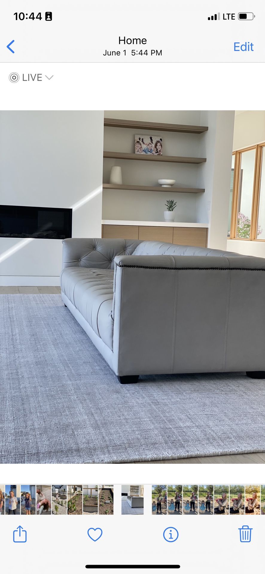 RH LEATHER SOFA Restoration Hardware