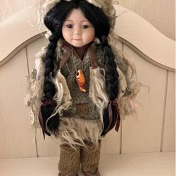 DOLL - 17” Brinn’s Marquis Eskimo Porcelain Doll 