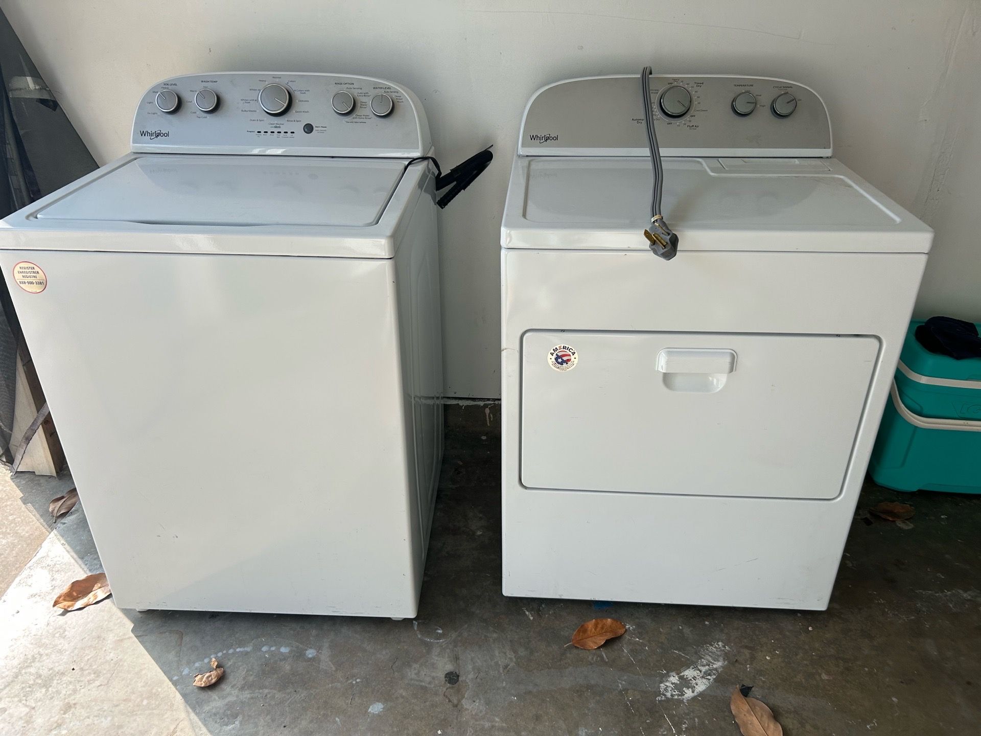 Washer and dryer work great