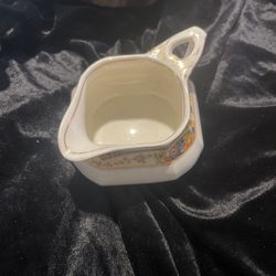 W H Grindley & Co Made In England Sheraton Ivory Creamer 
