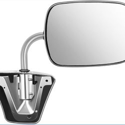 ECCPP Pair Set Fit for 1973-91 Chevy/Chevy GMC Jimmy Suburban C10 20 30/C/K1 3500/C15 25 35 Manual Stainless Mount Folding Chrome Side Mirrors