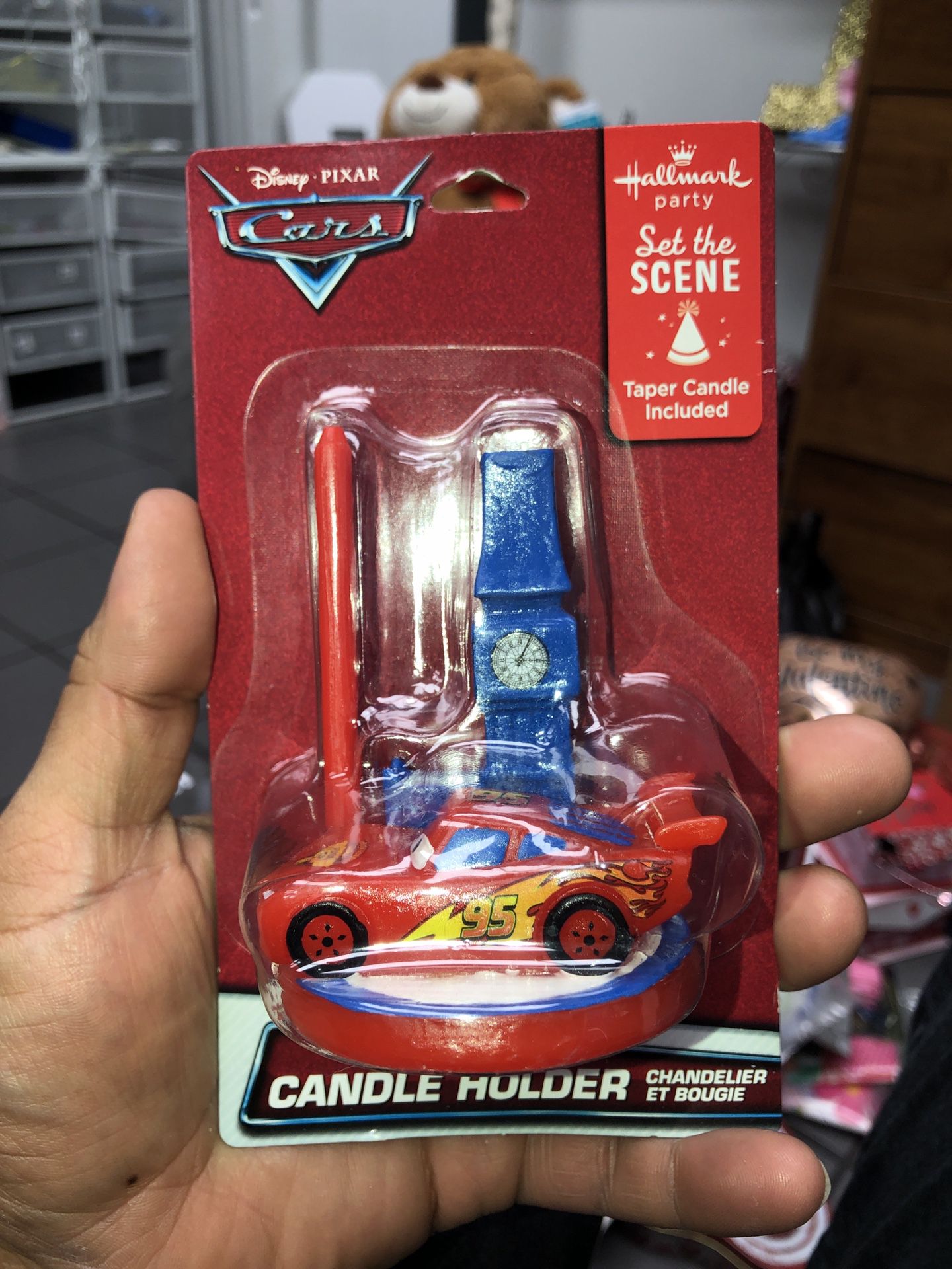 NEW IN PACKAGE DISNEY CARS BIRTHDAY CANDLE   PARTY SUPPLIES V04