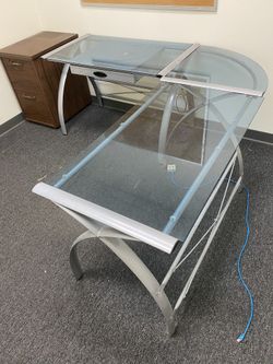 Modernist Glass Desk