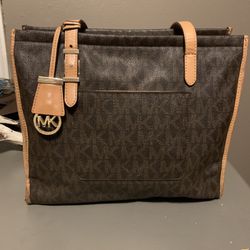 Michael Kors brown satchel purse