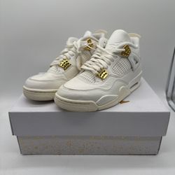 Size 7W /5.5M - Jordan 4 Retro Metallic Gold - Womens - Og Box