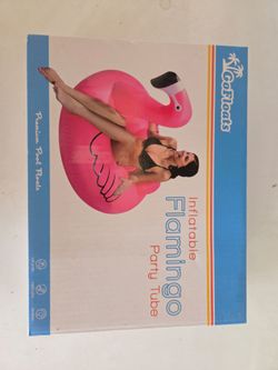 Inflatable Flamingo pool floatie