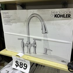 Kohler Oresund Pull-Down Bridge Kitchen Faucet