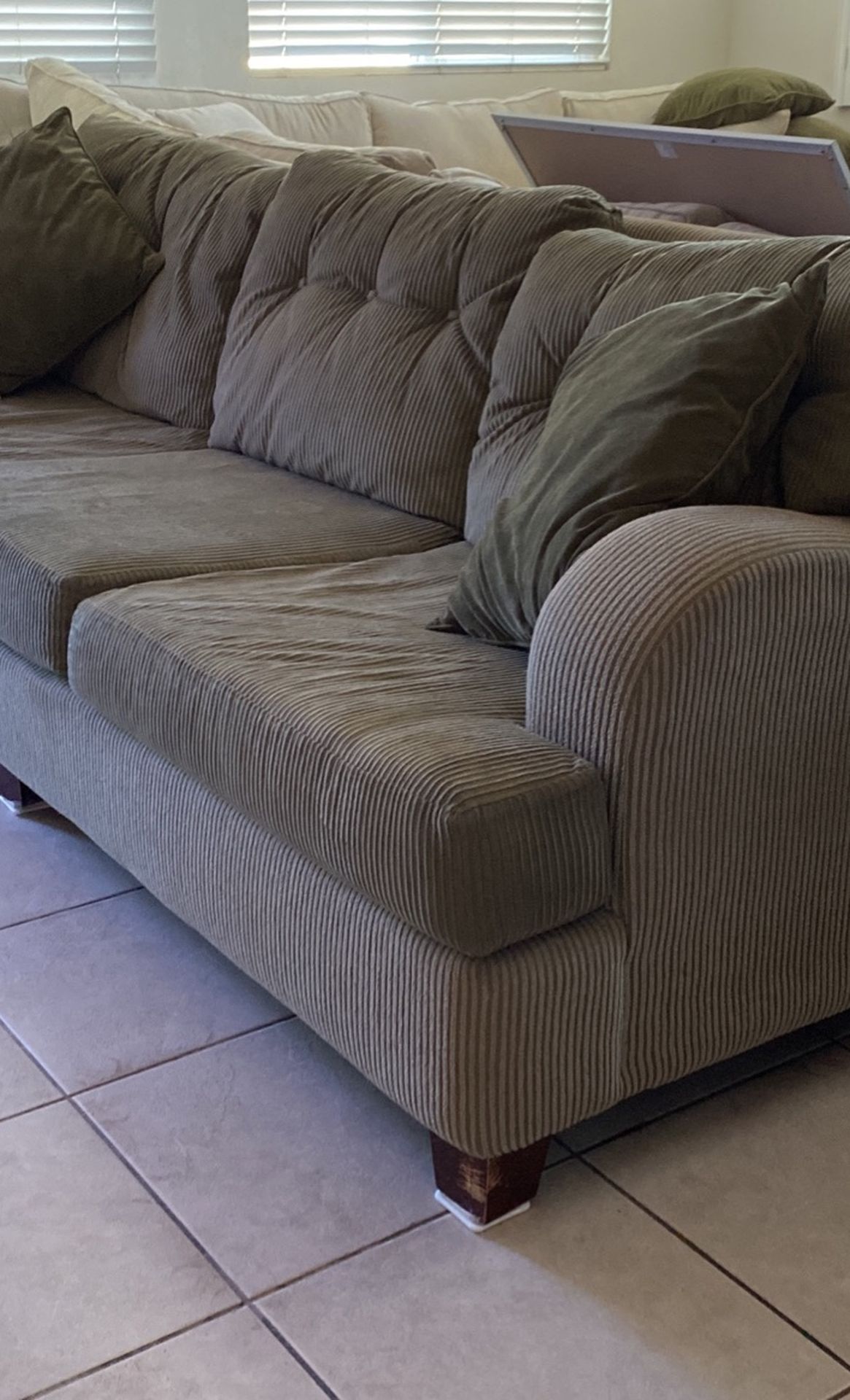 Green couches
