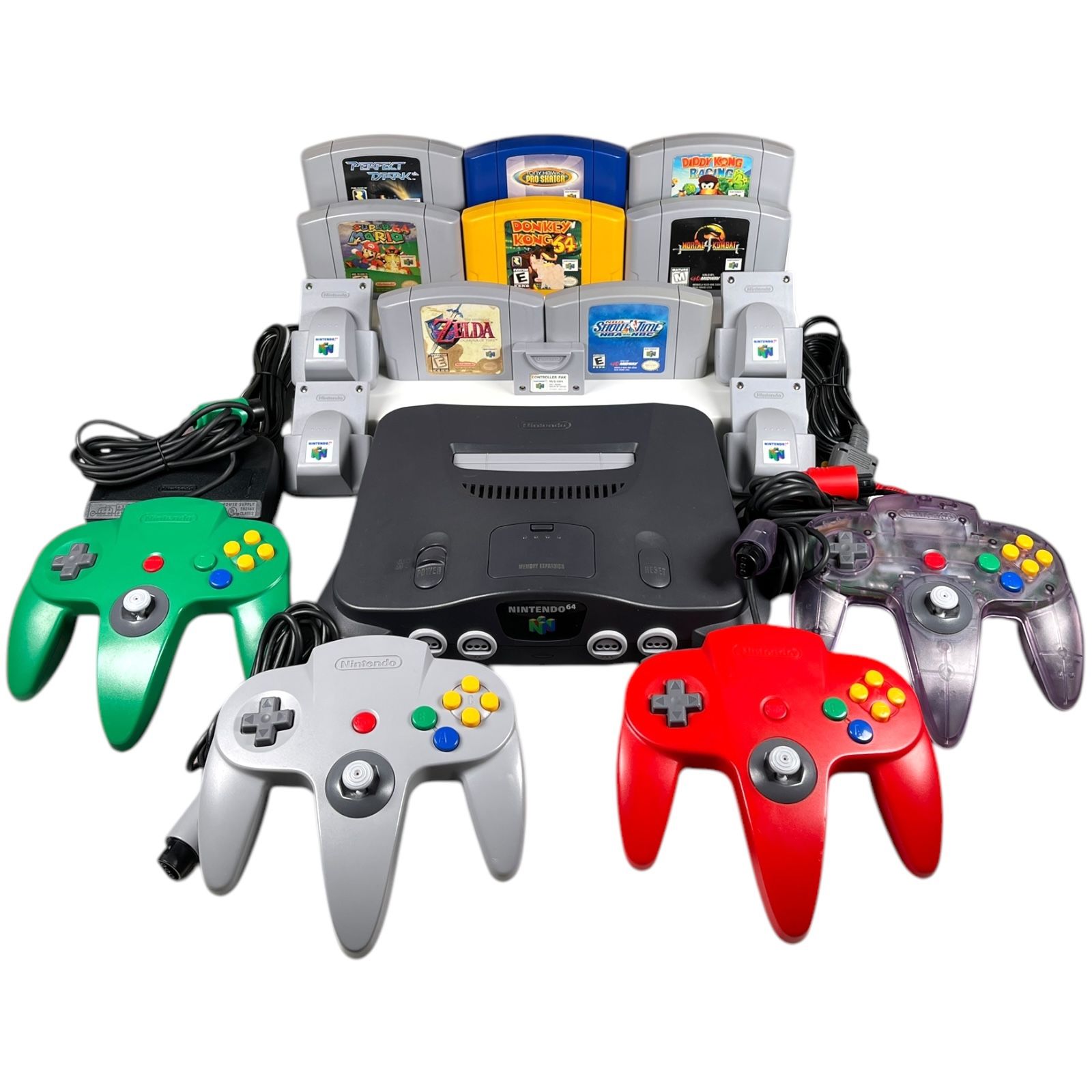 Nintendo 64 N64 Console Controllers Rumble Paks Controller