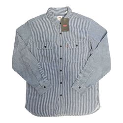 Men’s Levi’s Relaxed Hickory Blue Striped Shirt