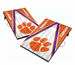 Clemson corn hole board