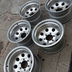 5----15x10 AMERICAN RACING ALUMINUM WHEELS!! FIRST 550$ TAKES THEM