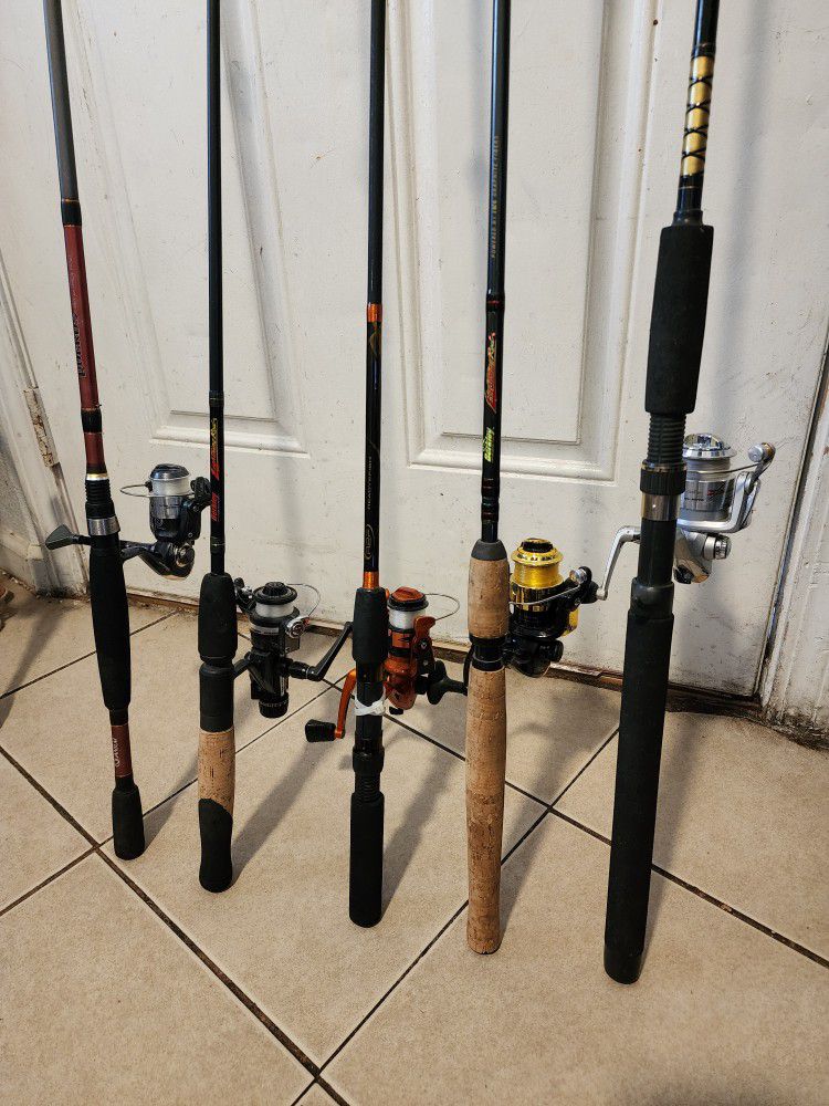 Ultra Light Fishing Pole With Reels Good For Lake Fishing Take It All Lot For $120