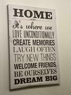 Inspirational Home Canvas