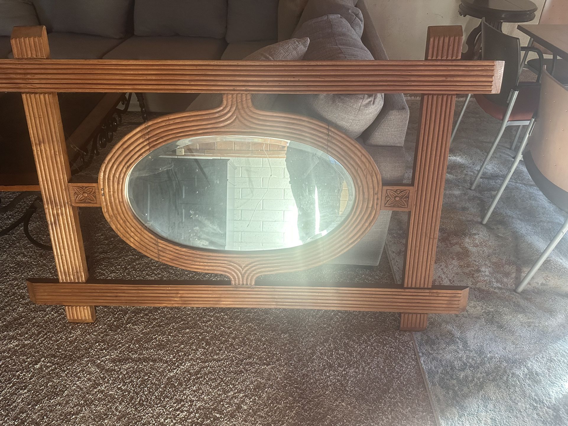 Teak Mirror. Love It But No Room $50
