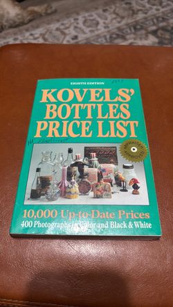 Novels Bottles price guide 1987