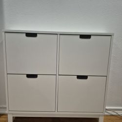 IKEA STÄLL Shoe Cabinet - White, 4 Compartments