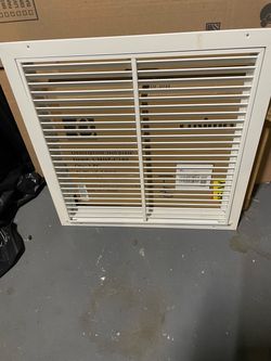 White HVAC Return Air Vent Grille