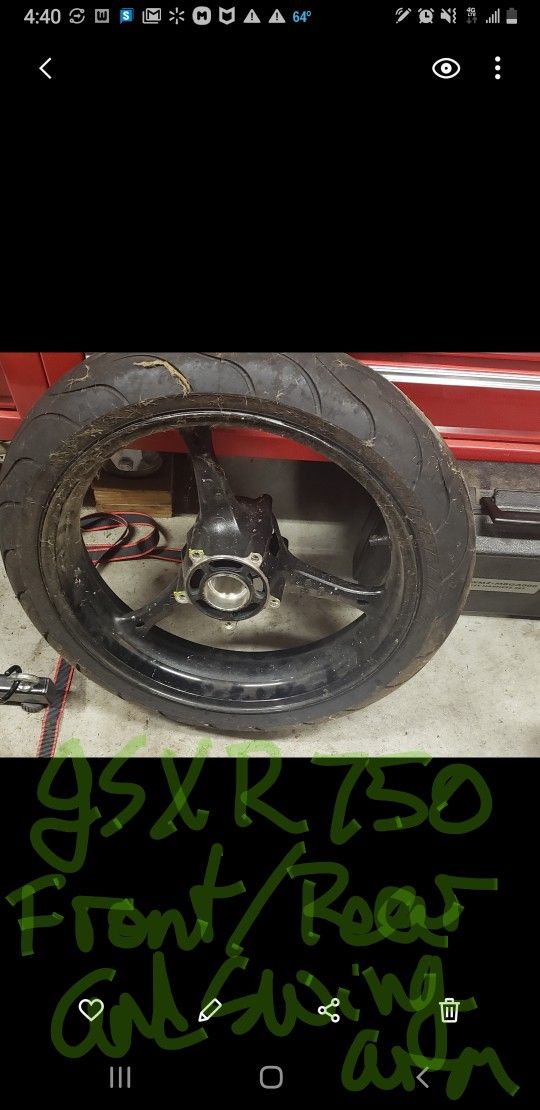 Gsxr 750 Rims And Swing Arm