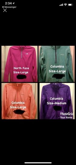 Columbia jackets and pullovers