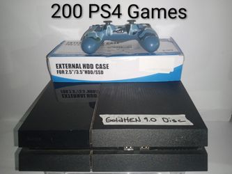 Title-
 PS4 GoldHen Bundle with 200 PS4 games