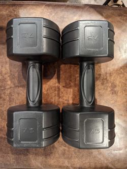 Plastic Weights. 7.5 Lbs Each