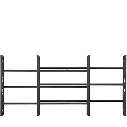 Grisham Window Security Bars Black 3 Bars Steel Fixed Adjustable Children Safety