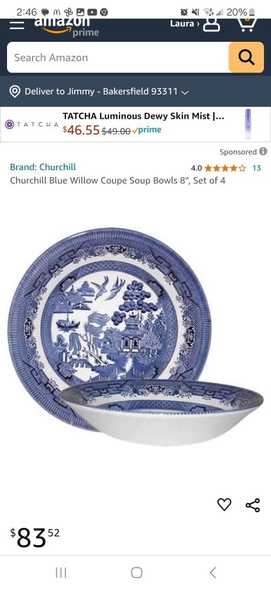 Willow Plates Blue Willow Bowls Churchill Of England Set Of Blue