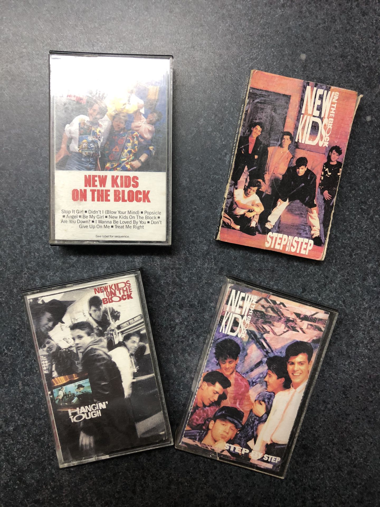 New Kids on the Block Cassettes - set of four