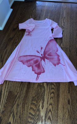 Girls Butterflies dress size 2-4 like new