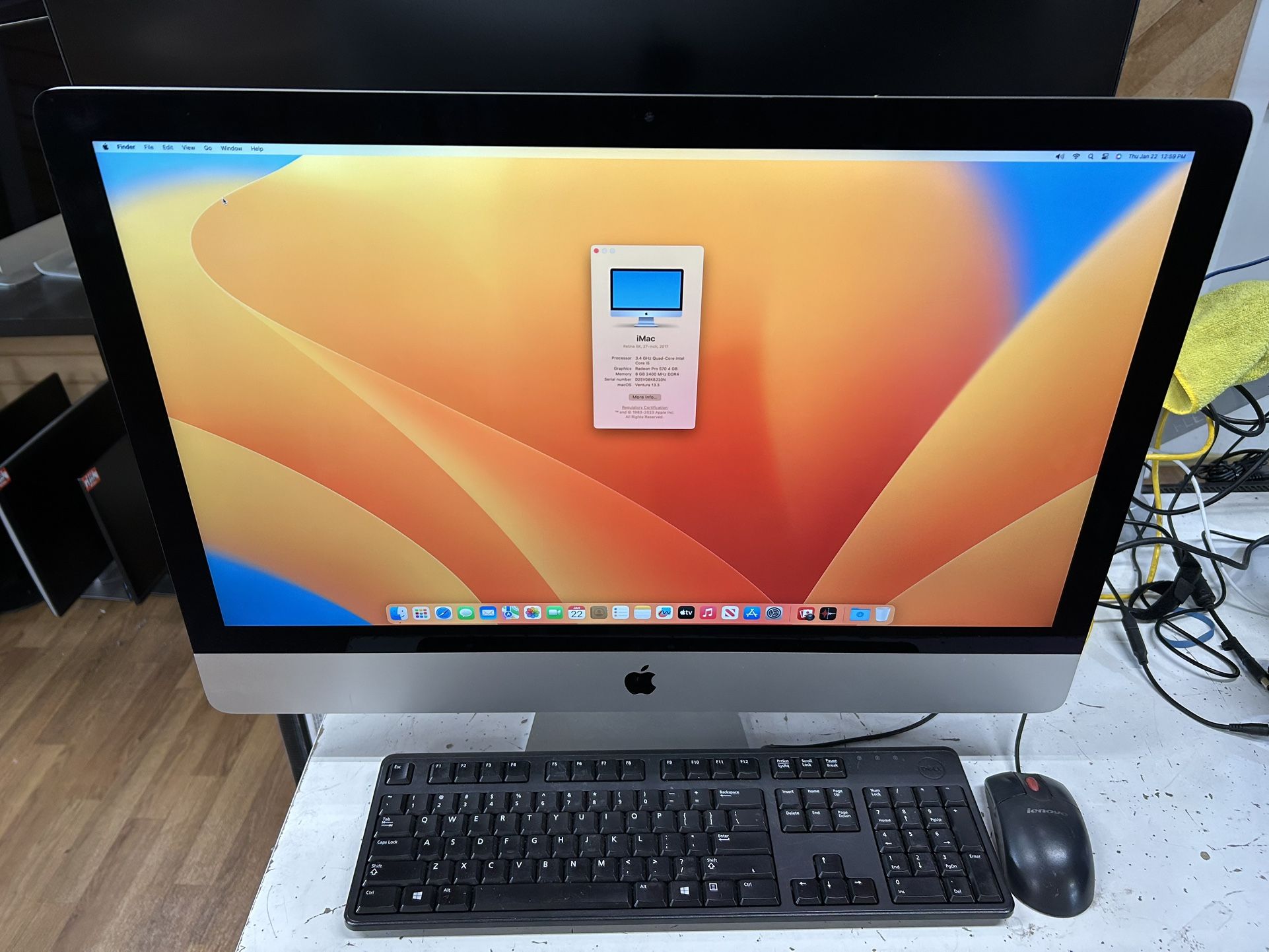 Imac Retina 5K 27 inch 2017 core i5 16GB RAM 512GB SSD - All in one computer