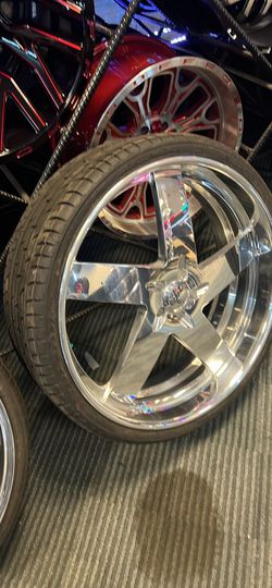 Chrome 5-Spoke Wheels with Tires - $39 Down
