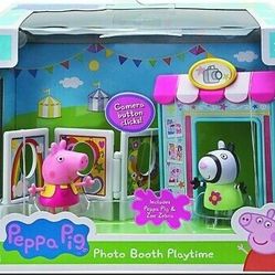 Peppa Pig Zoe Zebra Photo Booth Playtime Play Set - New