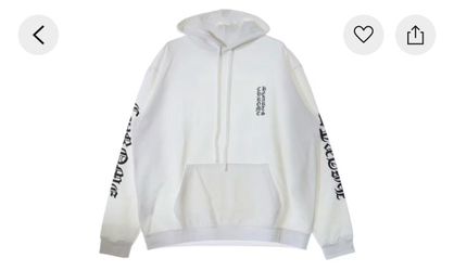 Chrome Hearts Vertical Logo Hoodie - Size Small
