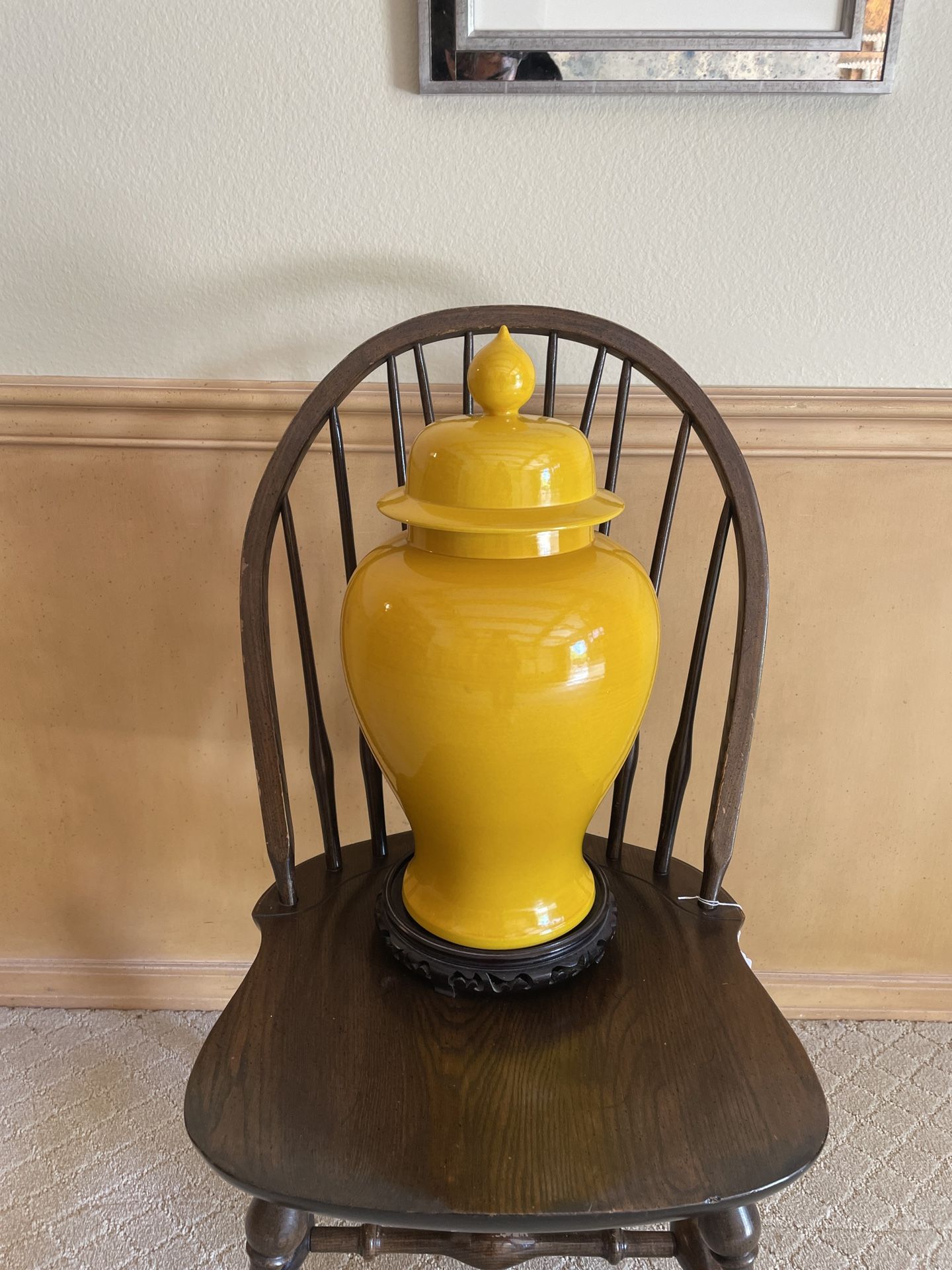 Yellow Antique Vase
