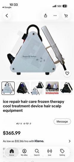 Ice repair hair care frozen therapy cool treatment device hair scalp equipment