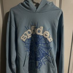Sp5der Web Hoodie ‘Sky Blue’