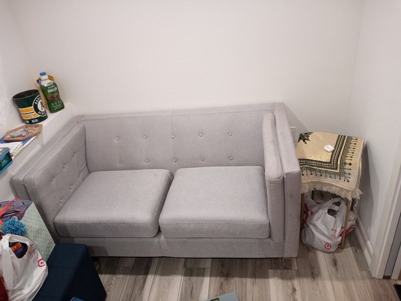 Grey Couch 62 Inches Wide 33 Inches Of Depth